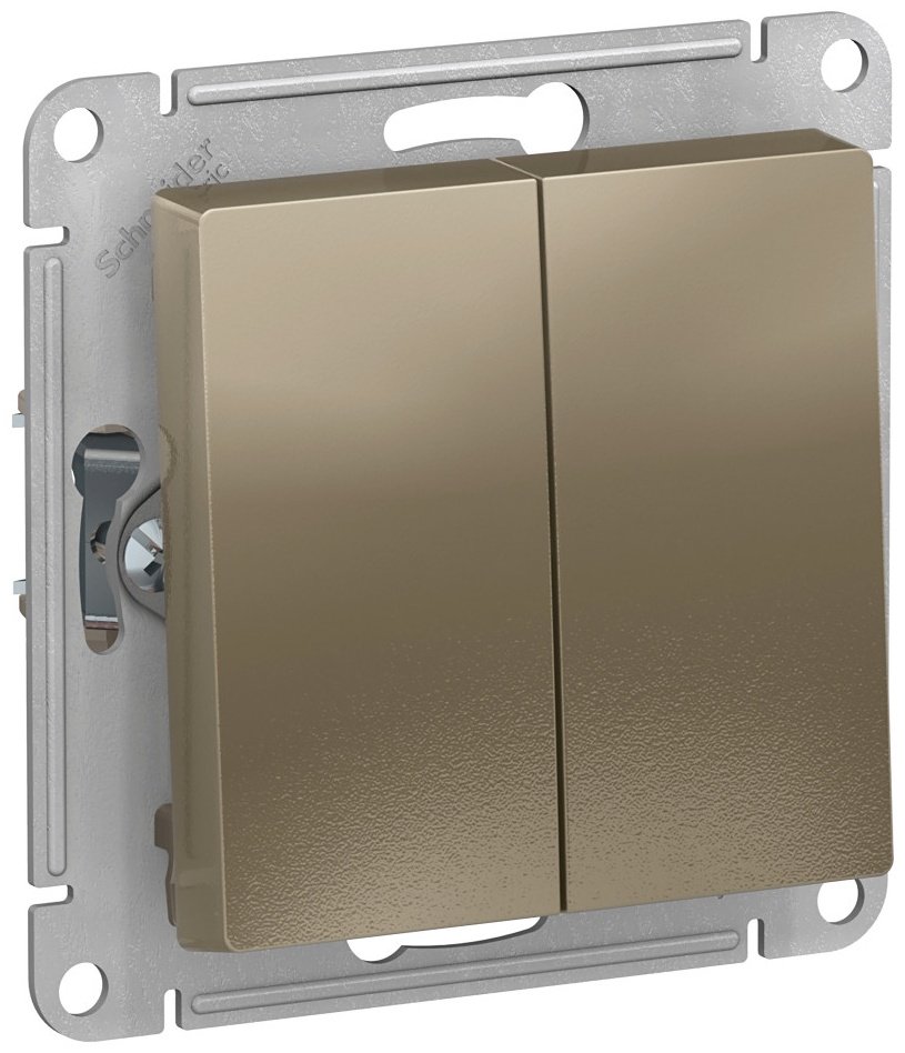 Выключатель клавишный Systeme electric ATN000565, шампань купить,NaN