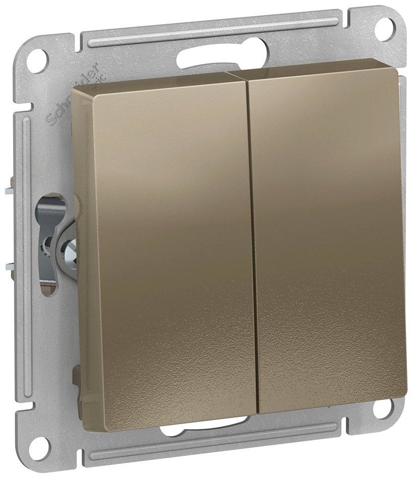 Выключатель клавишный Systeme electric ATN000551, шампань купить,NaN