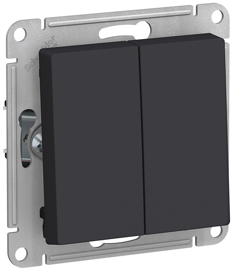 Выключатель клавишный Systeme electric ATN001065, карбон купить,NaN