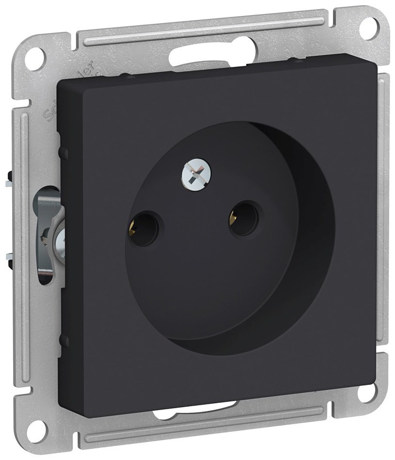 Розетка Systeme electric ATN001041, карбон купить,NaN