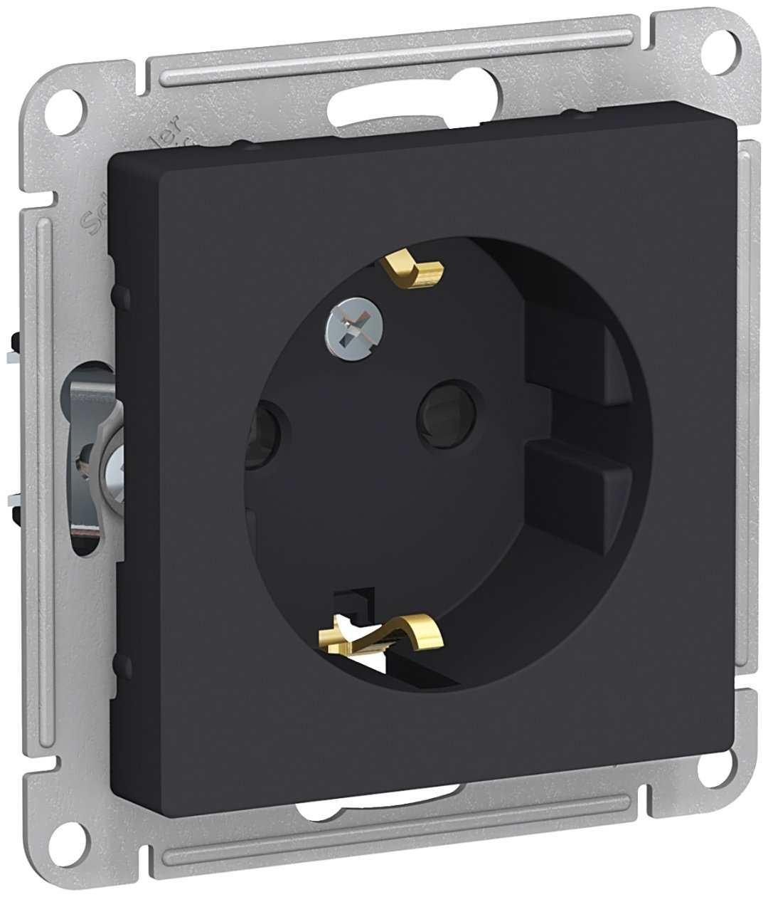 Розетка Systeme electric ATN001045, карбон купить,NaN
