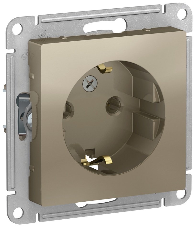 Розетка Systeme electric ATN000543, шампань купить,NaN