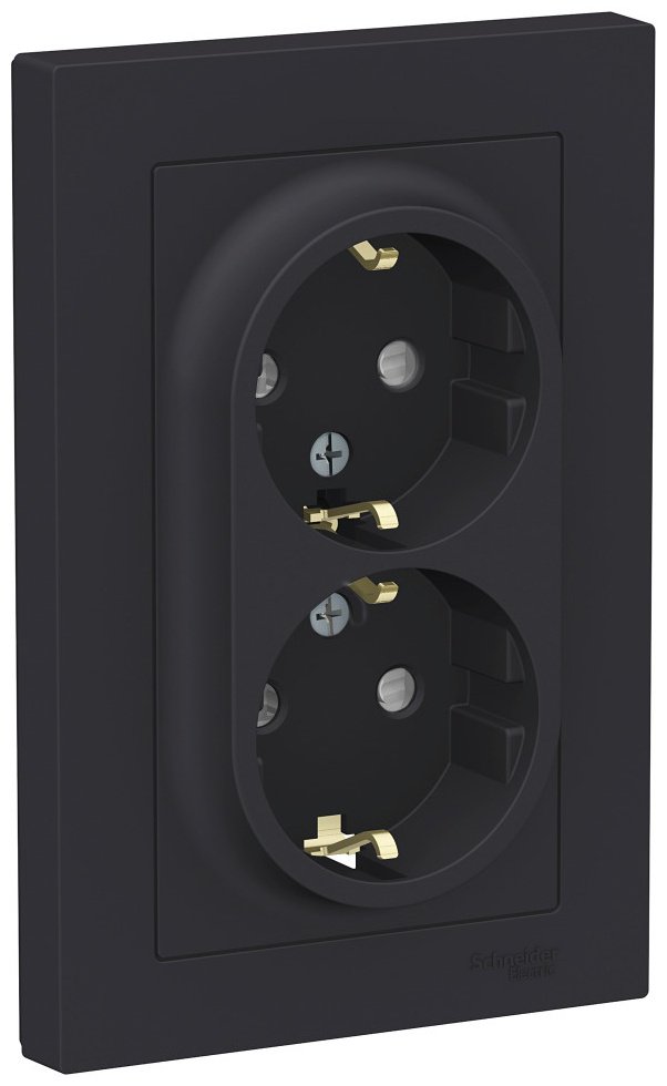 Розетка Systeme electric ATN001026, карбон купить,NaN