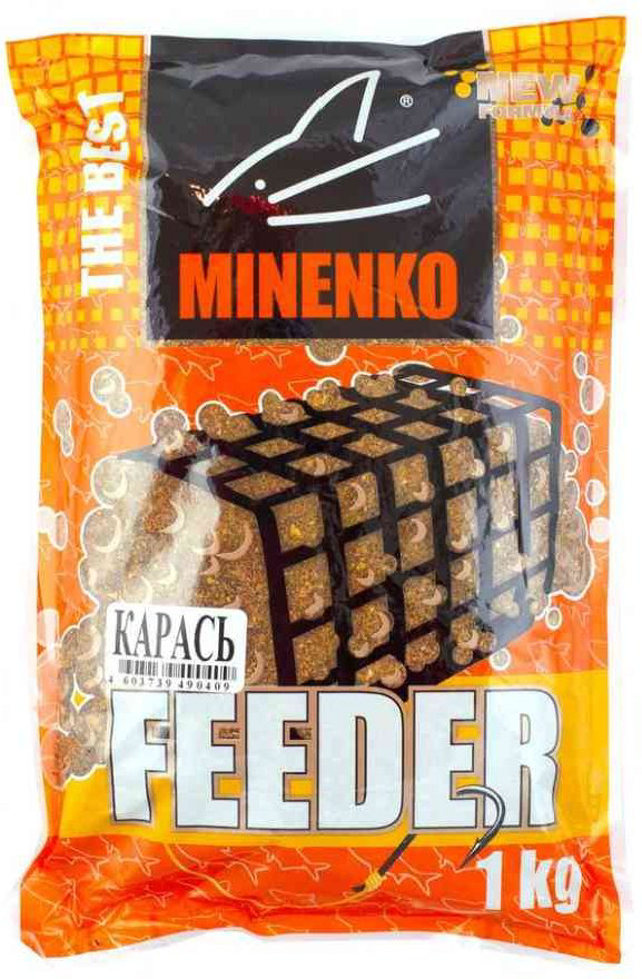 Прикормка Minenko Feeder Карась 1000гр купить,NaN