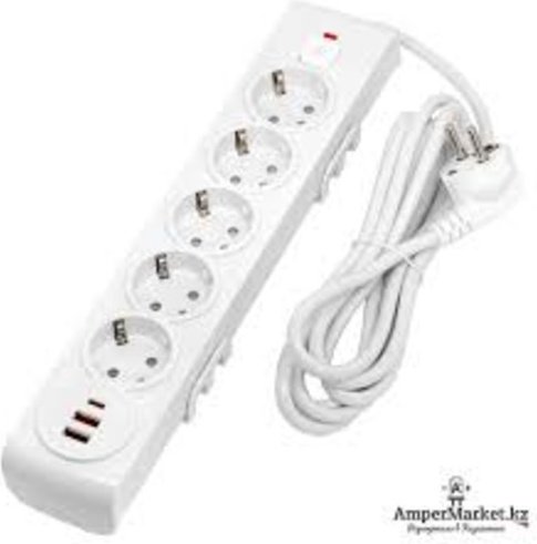 Удлинитель Ecoline 3G1,5 USB-A+USB-C-20W 400-03716, 1.5 м купить,NaN