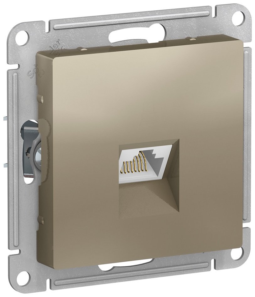 Компьютерная розетка (RJ45) Systeme electric ATN000583, шампань купить,NaN
