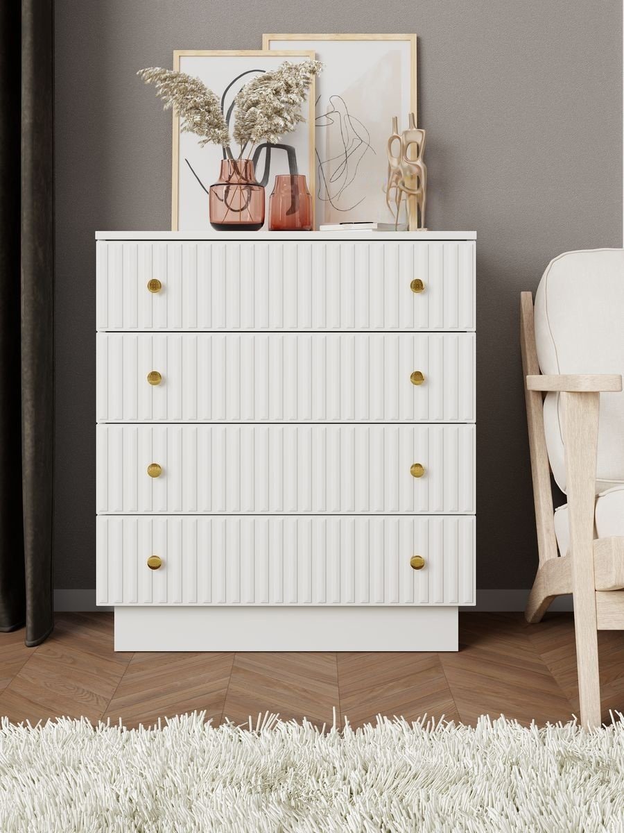 Комод MassLite Элегрия, 75x35x83 см, белый купить,NaN