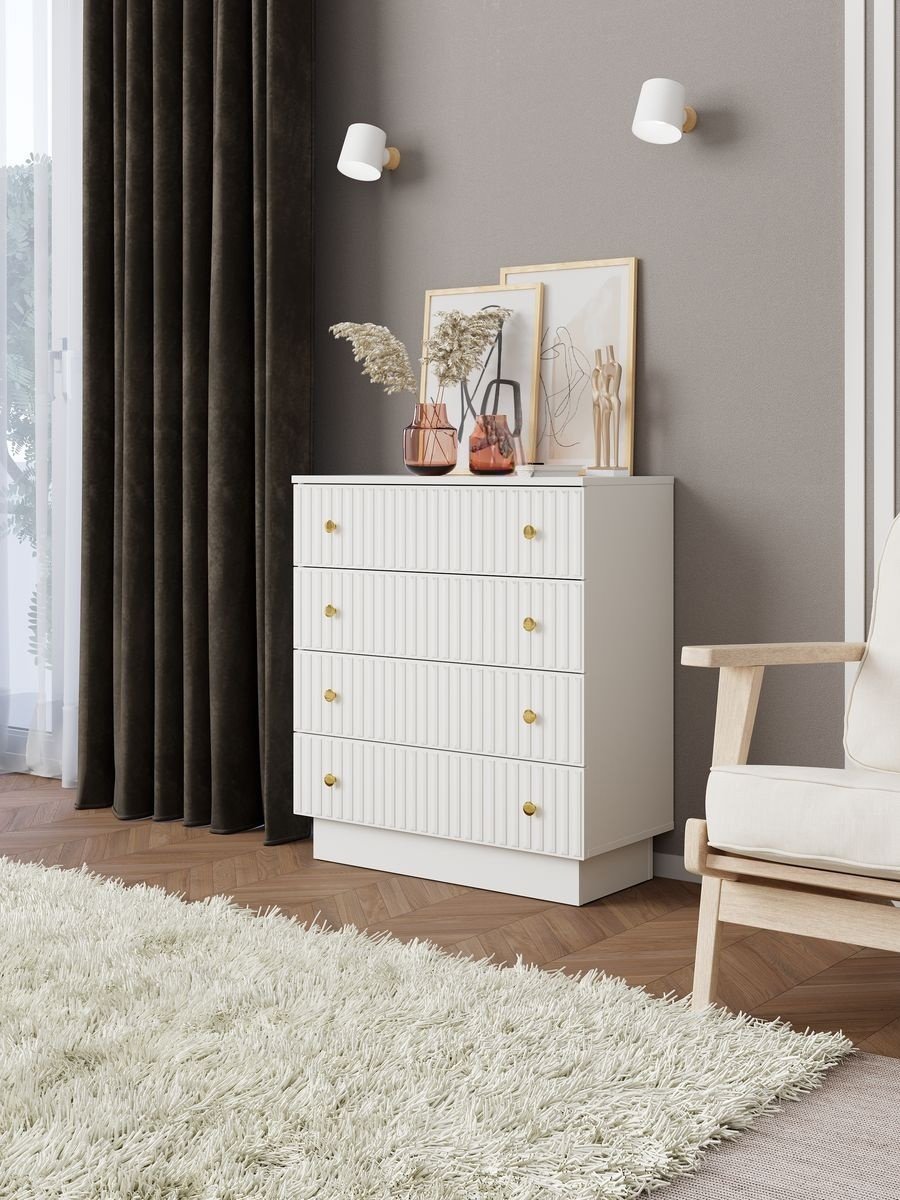 Комод MassLite Элегрия, 75x35x83 см, белый купить,NaN