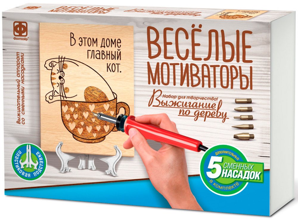 Для выжигания Фантазер 371305 Веселые мотиваторы Главный - кот! купить,NaN