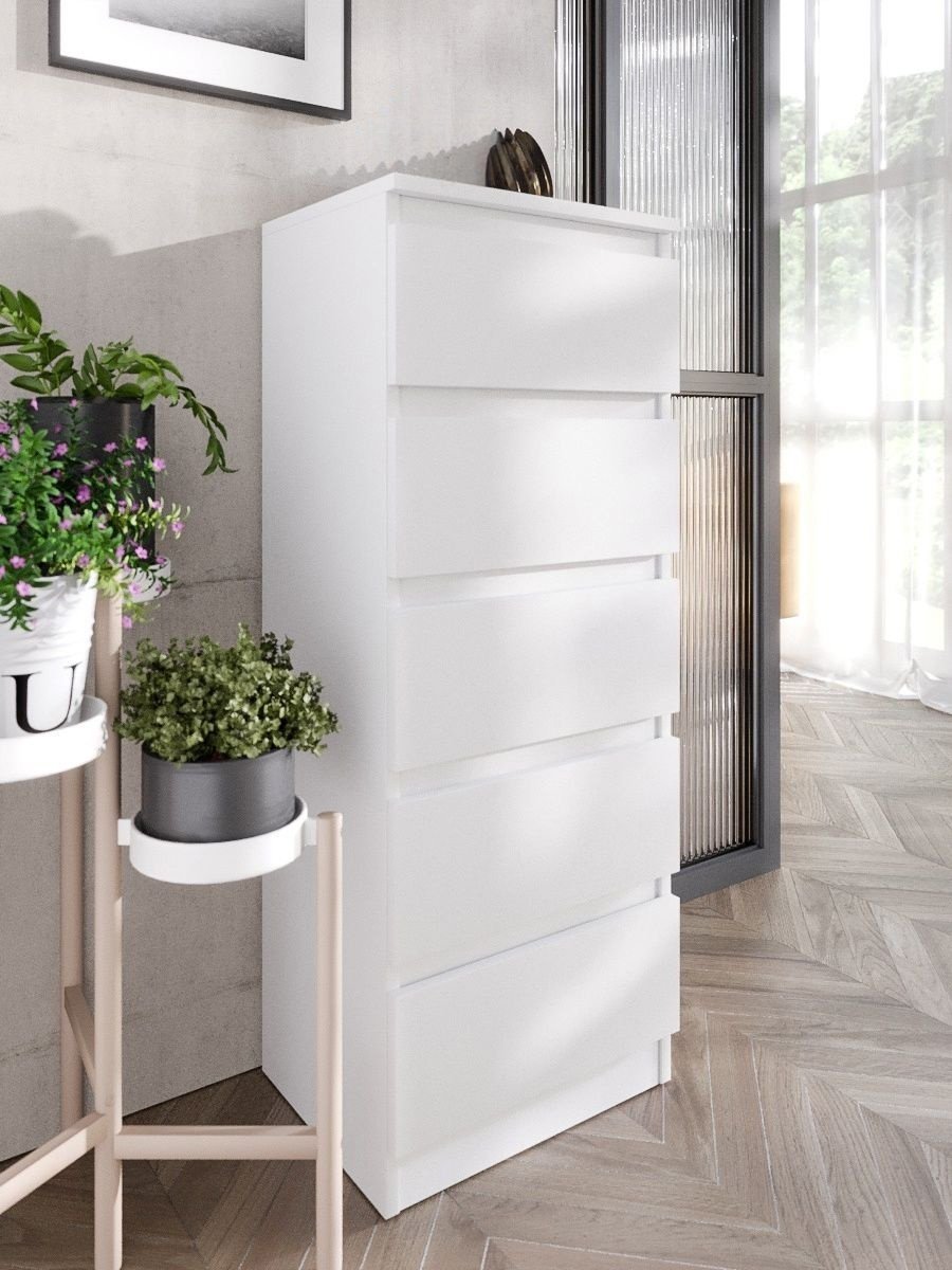 Комод MassLite Гармония, 40x32x103 см, белый купить,NaN