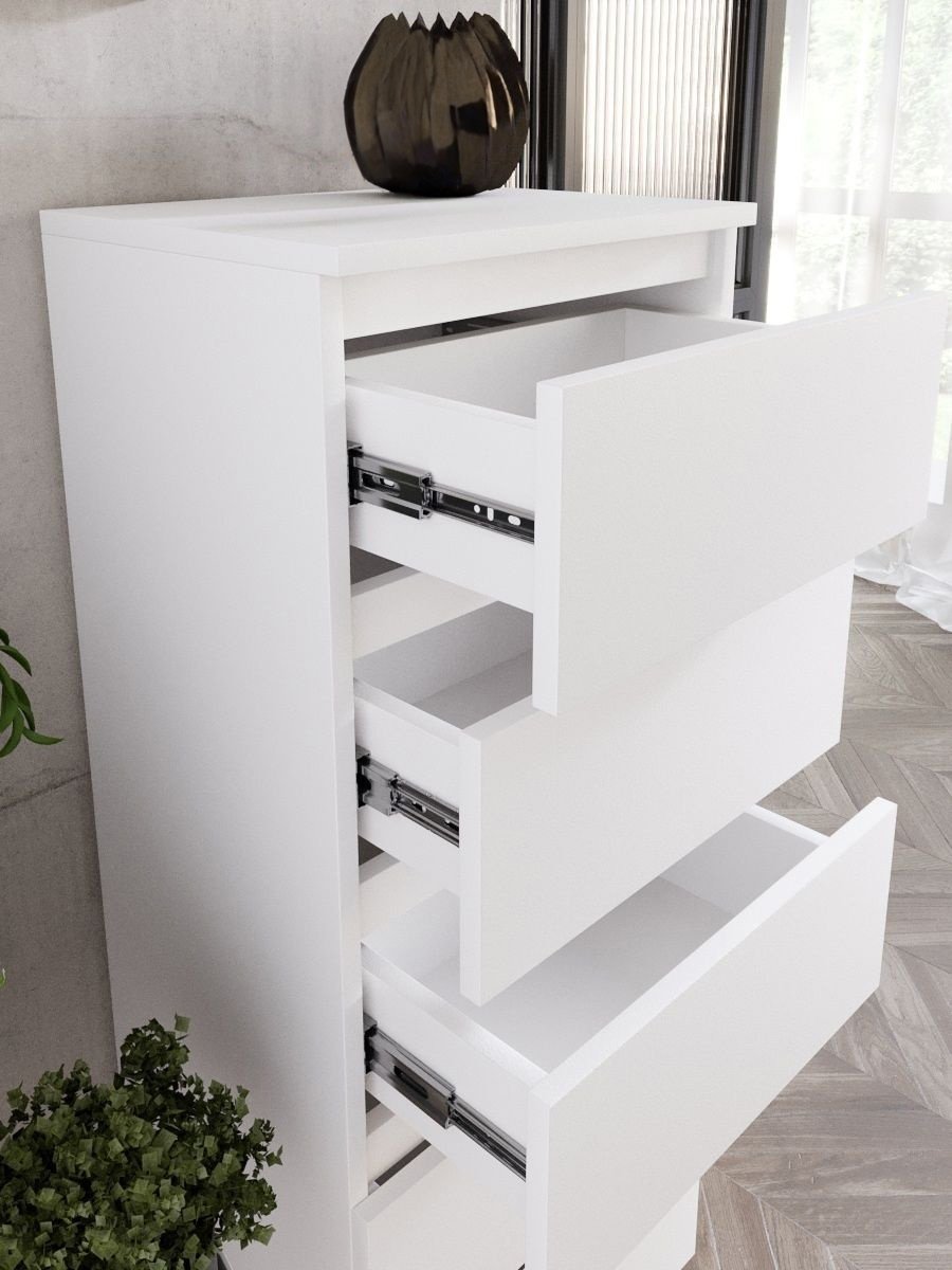 Комод MassLite Гармония, 40x32x103 см, белый купить,NaN