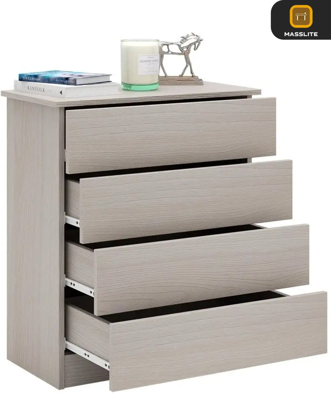 Комод MassLite ZHM-000057, 61.40x32.20x79.4 см, бежевый купить,NaN