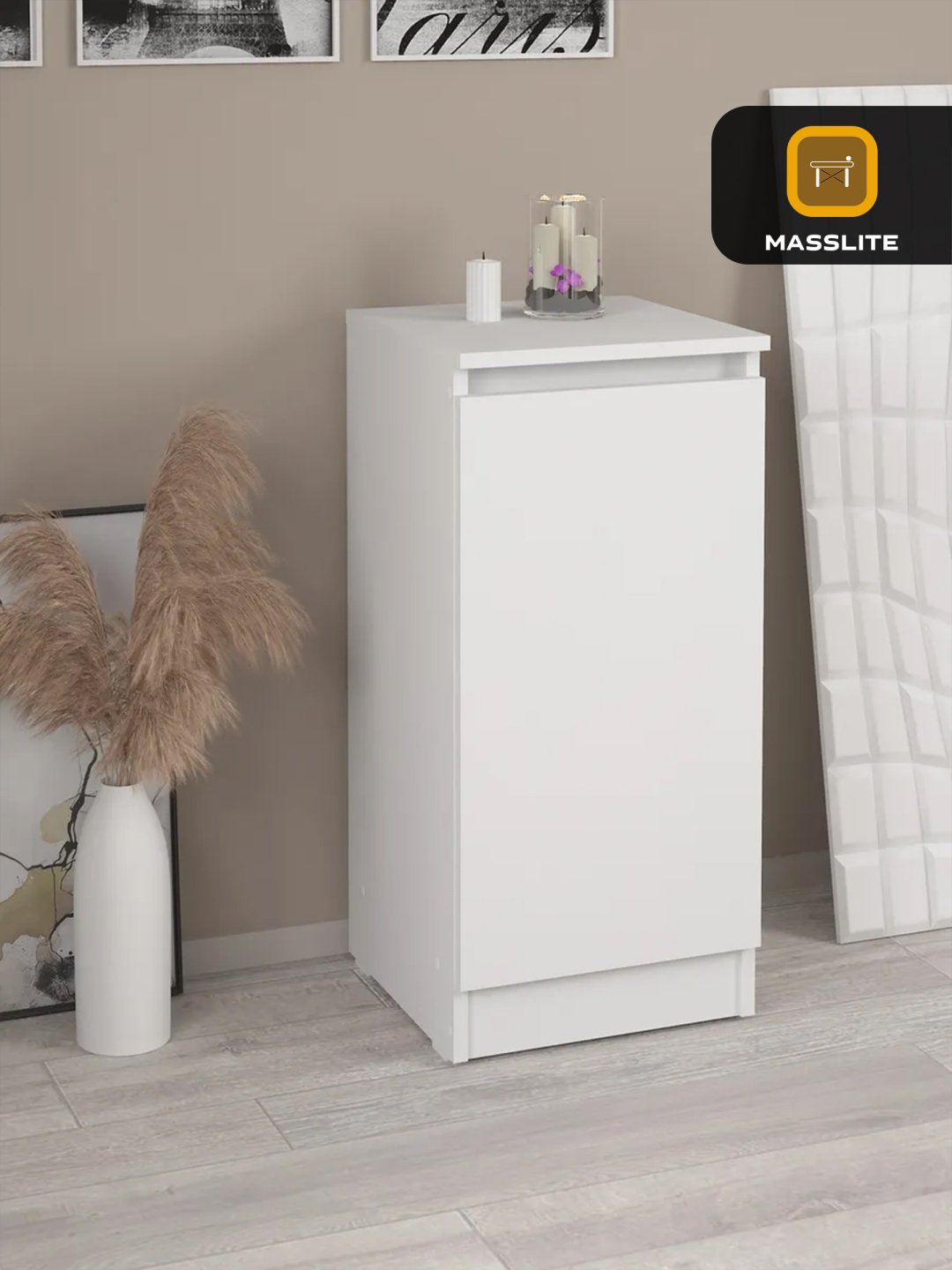 Комод MassLite DD-000947, 36x35x73 см, белый купить,NaN