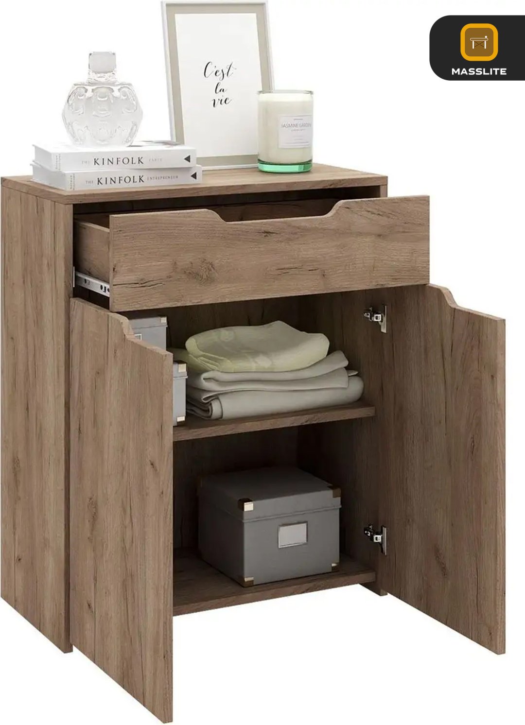 Комод MassLite ZHM-000052, 62x32.40x74.6 см, светло-коричневый купить,NaN