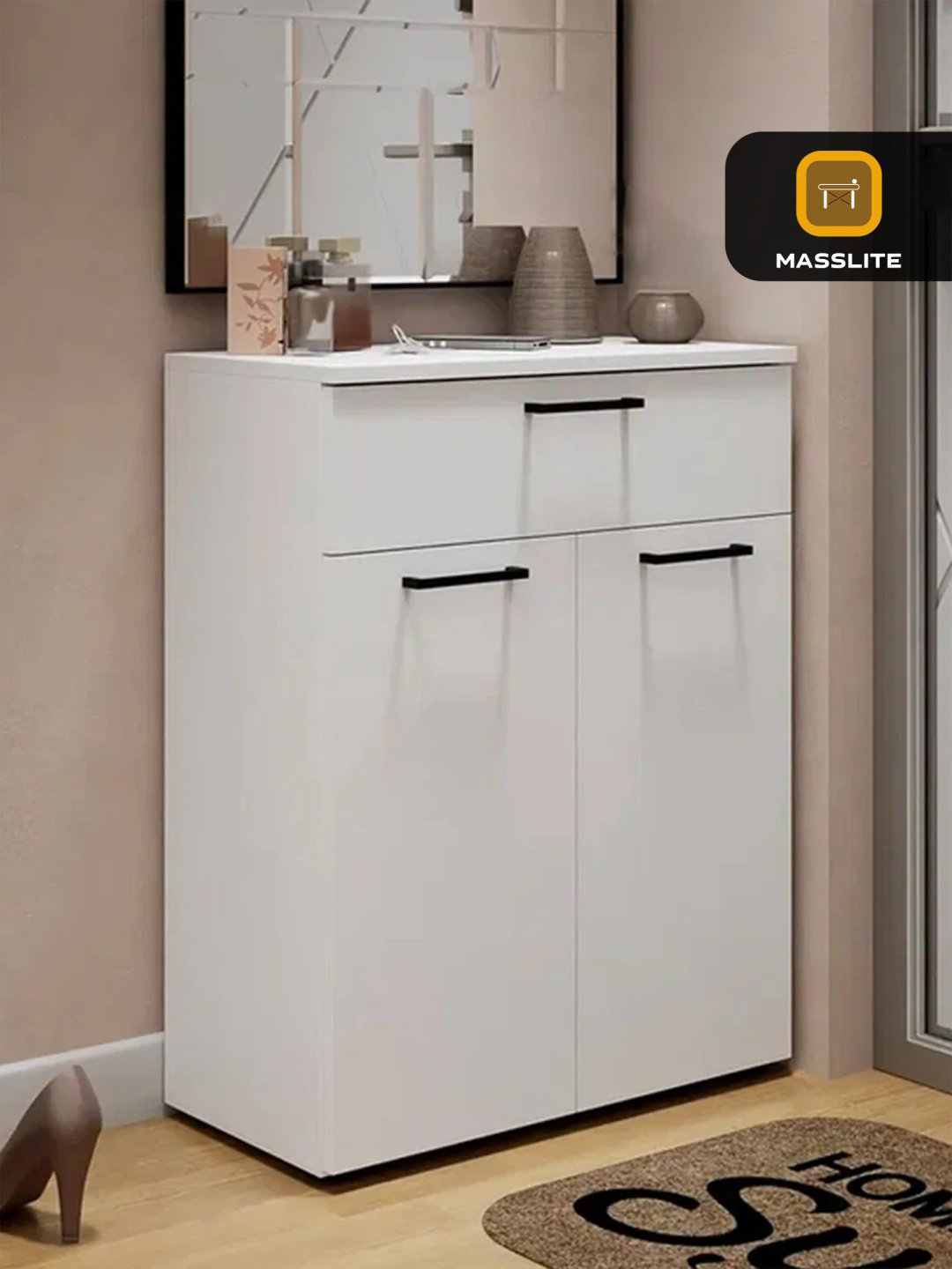 Комод MassLite DD-001120, 60x29x78 см, белый купить,NaN