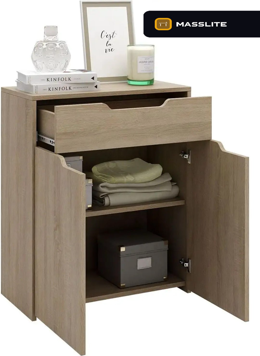 Комод MassLite ZHM-000043, 62x32.40x74.6 см, бежевый купить,NaN