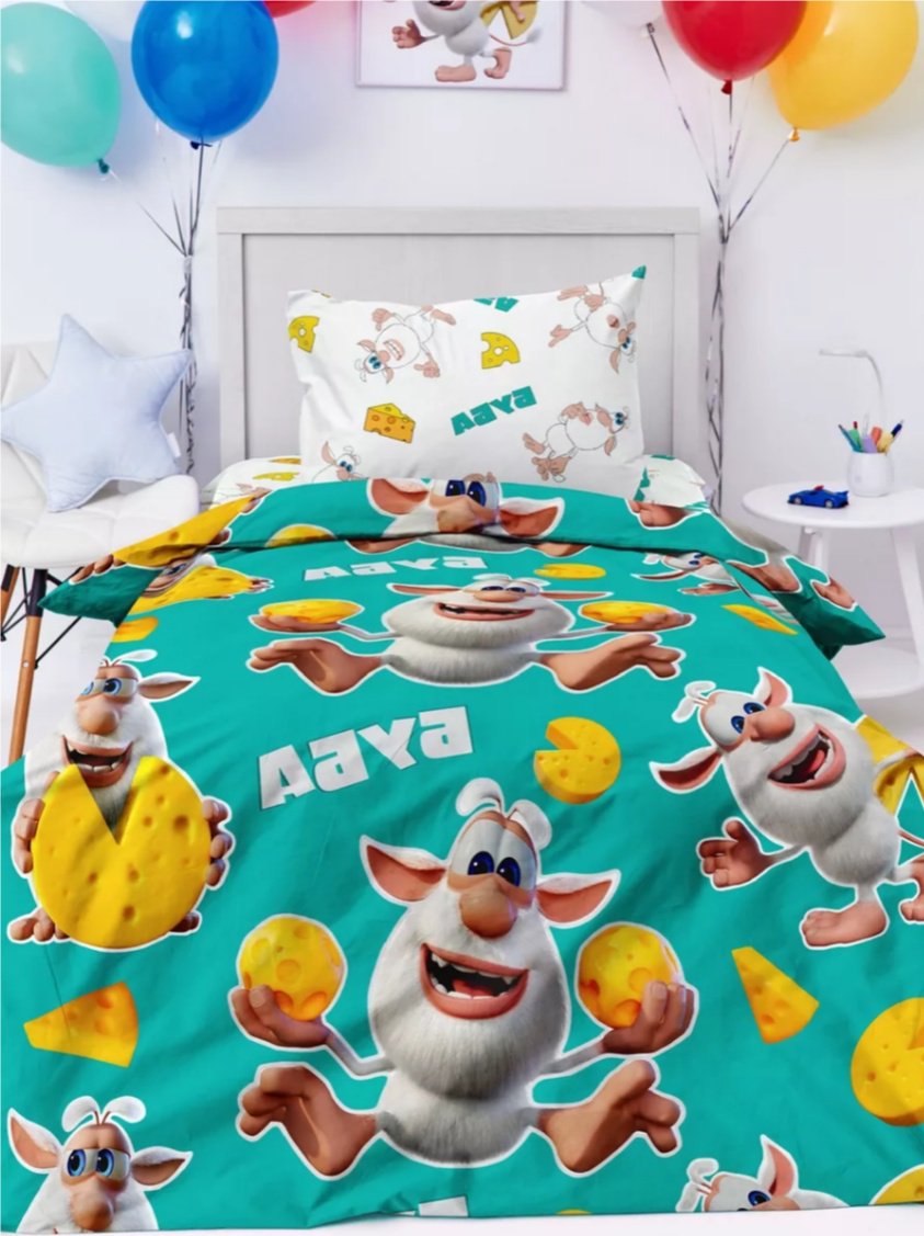 Комплект 1.5-спальный хлопок, поплин, : 70x70 см