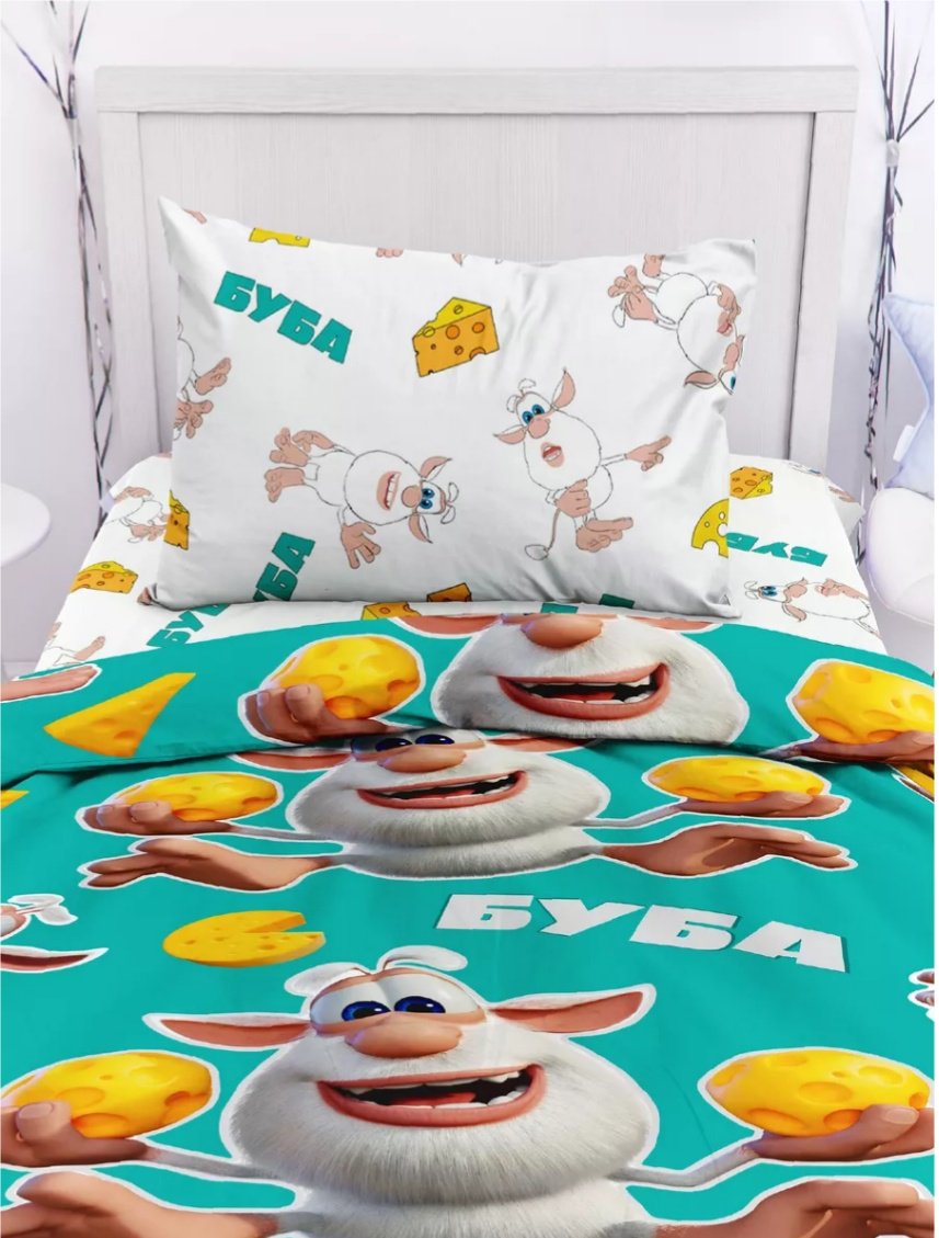 Комплект 1.5-спальный хлопок, поплин, : 70x70 см