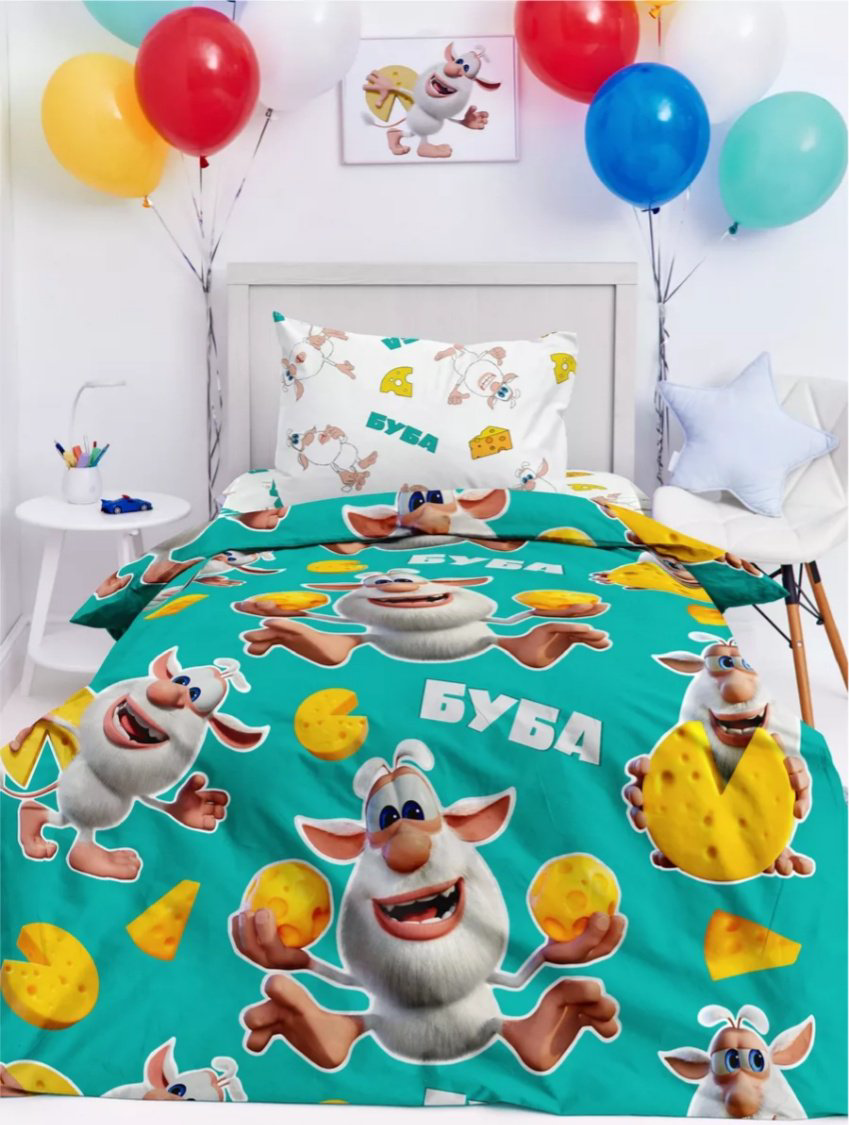 Комплект 1.5-спальный хлопок, поплин, : 70x70 см купить,NaN