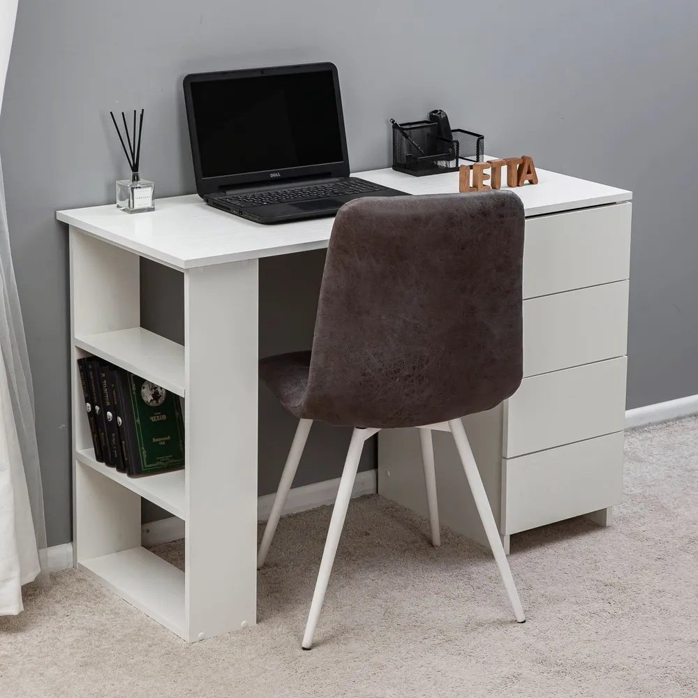 Стол письменный Letta ML1355202, 105х45x75 см, белый купить,NaN