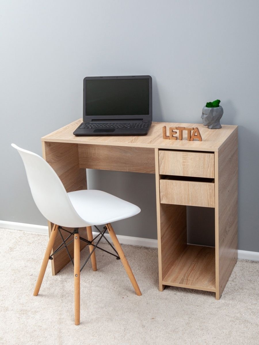 Стол письменный Letta 28185603, 90х45x75 см, бежевый купить,NaN
