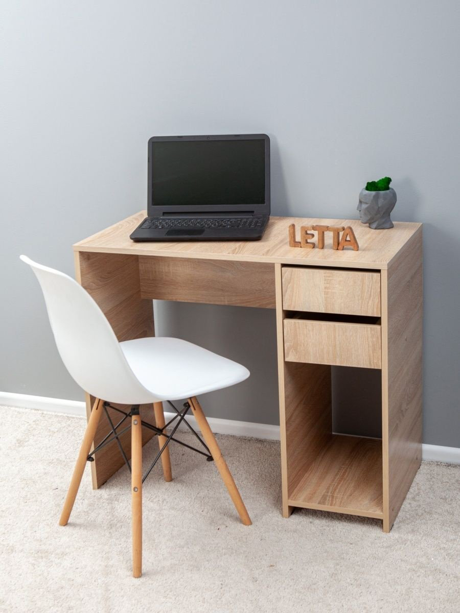 Стол письменный Letta 28185603, 90х45x75 см, бежевый купить,NaN