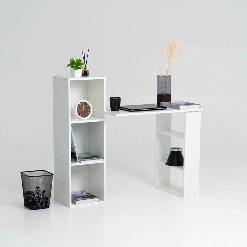 Стол компьютерный ZETA СТК 1, 113х49x102 см, белый купить,NaN