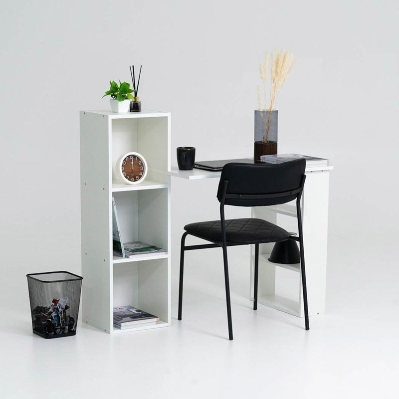 Стол компьютерный ZETA СТК 1, 113х49x102 см, белый купить,NaN