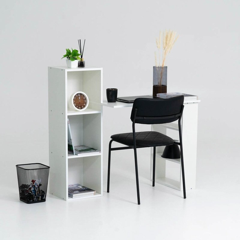 Стол компьютерный ZETA СТК 1, 113х49x102 см, белый купить,NaN
