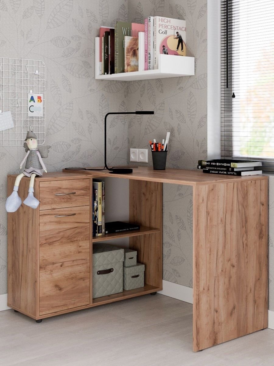 Стол компьютерный MassLite Элегро, 169х50x73 см, светло-коричневый купить,NaN