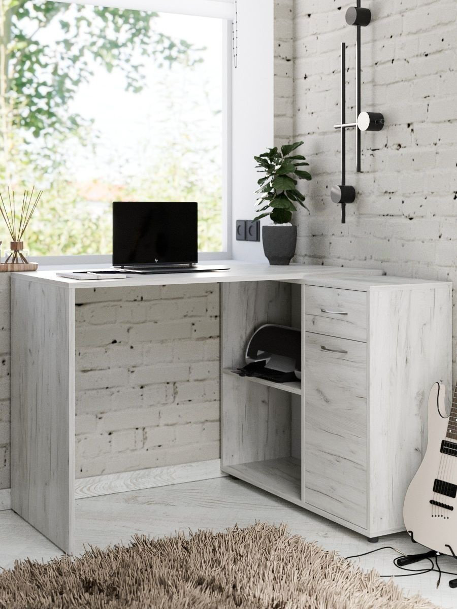 Стол компьютерный MassLite Элегро, 169х50x73 см, светло серый купить,NaN