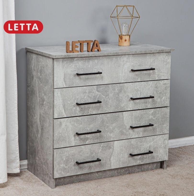 Комод Letta L1355350, 75x40x72 см, серый купить,NaN