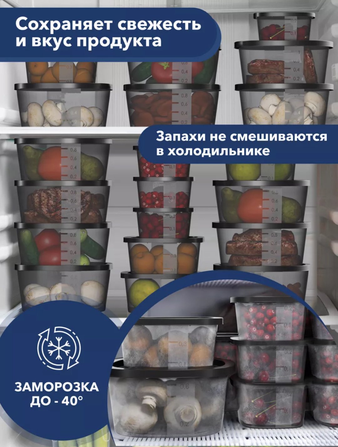 Набор контейнеров ModelBL 20 шт, пластик, полипропилен купить,NaN