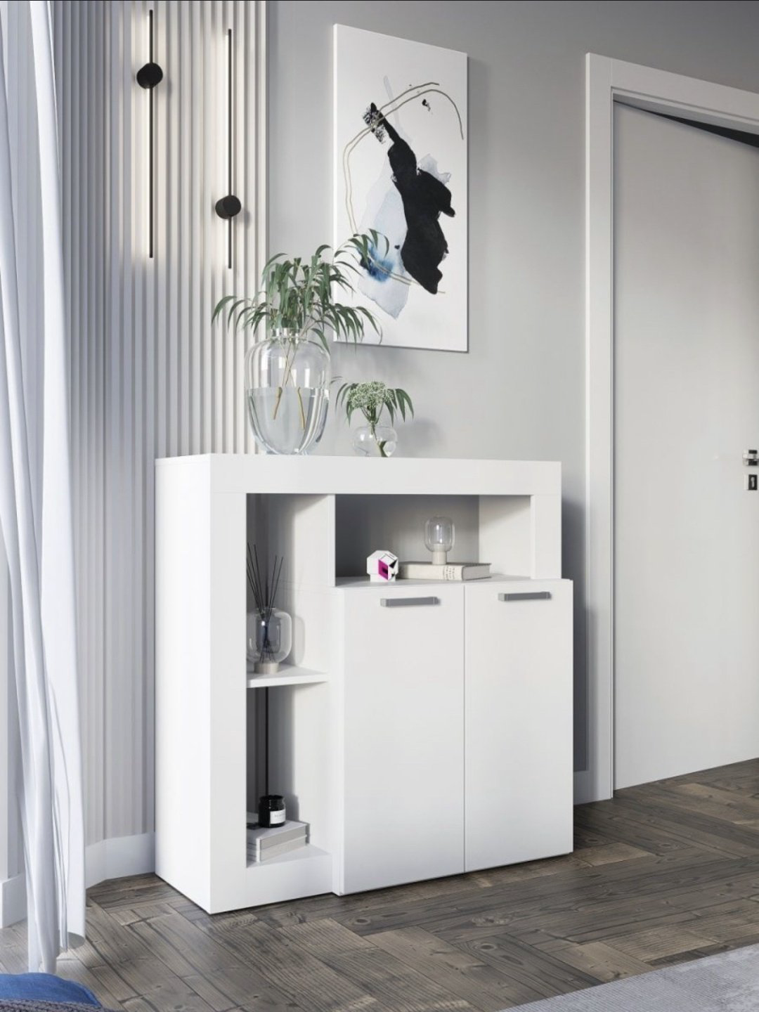 Комод Letta City, 88x32x91 см, белый купить,NaN