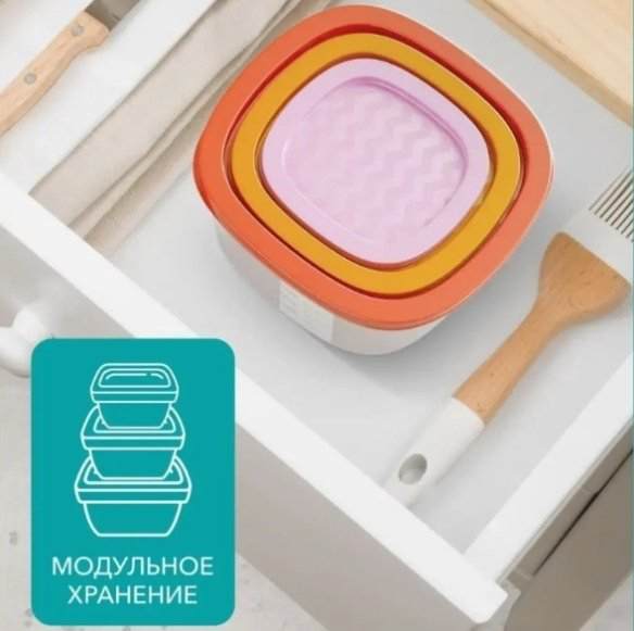 Контейнер 15 шт, пластик купить,NaN