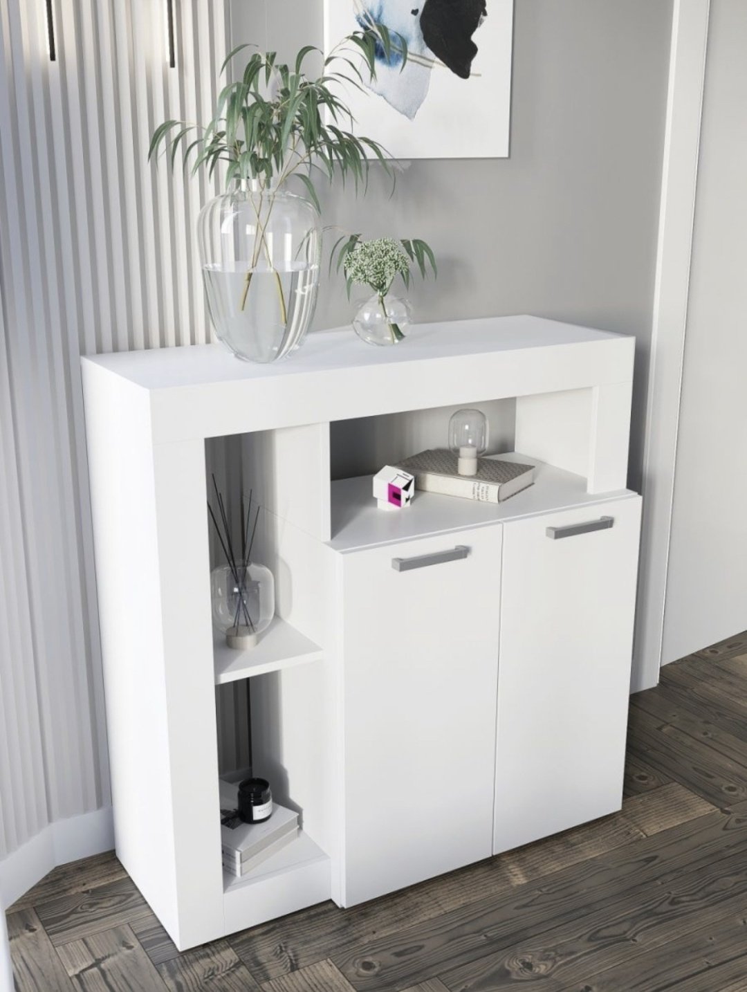 Комод Letta City, 88x32x91 см, белый купить,NaN