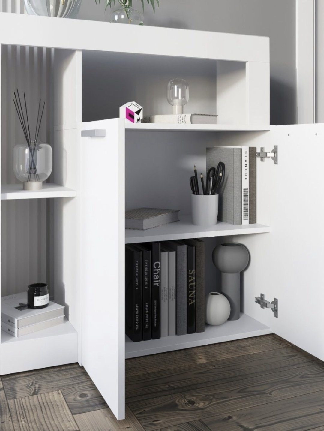 Комод Letta City, 88x32x91 см, белый купить,NaN