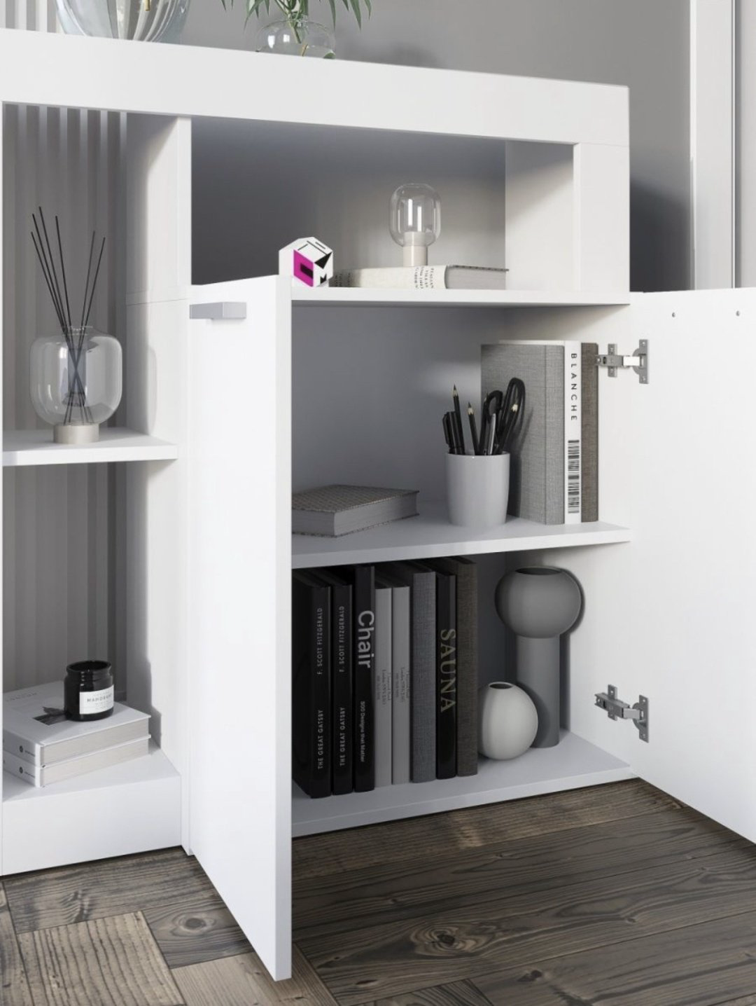 Комод Letta City, 88x32x91 см, белый купить,NaN