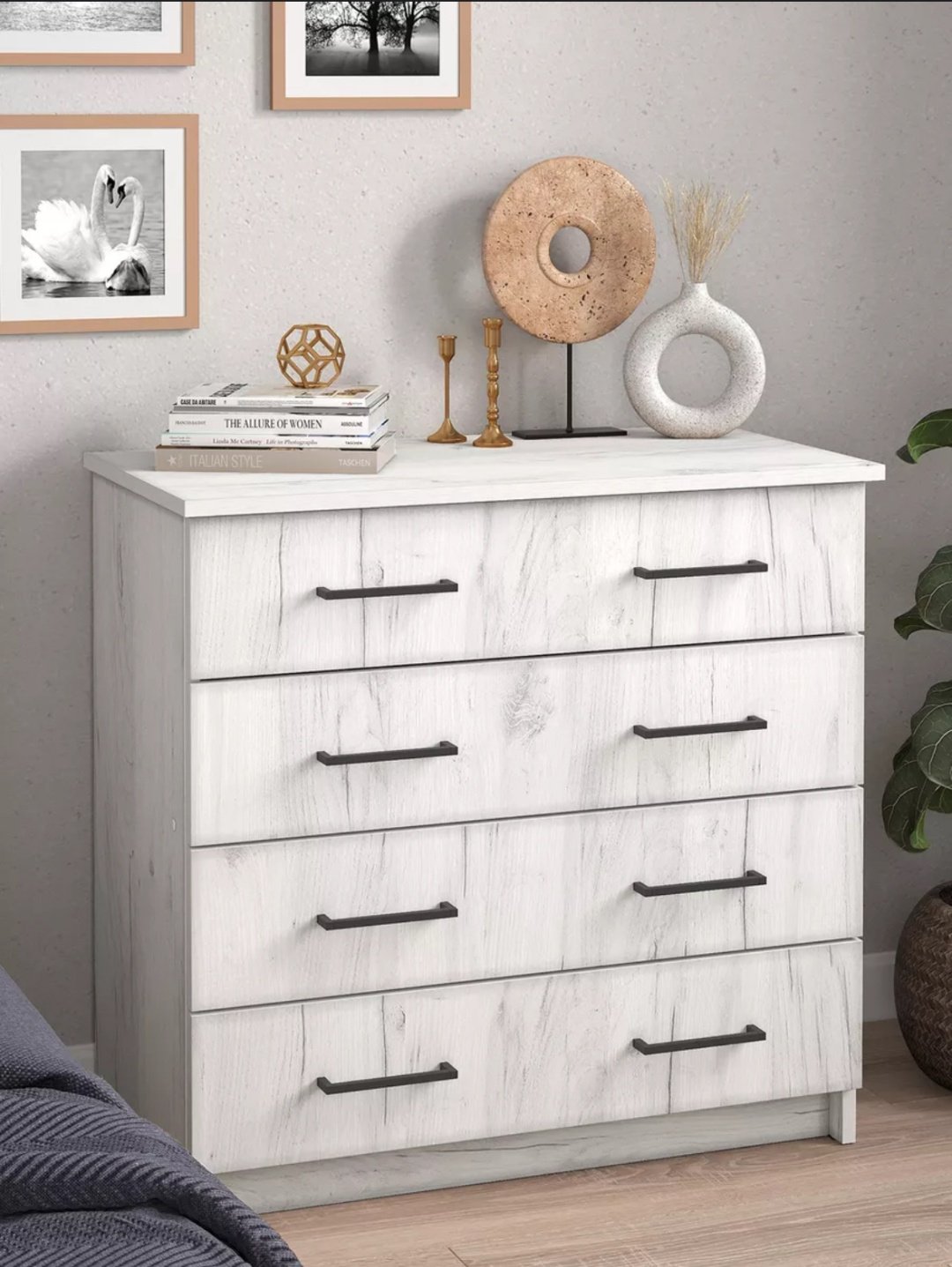 Комод Letto Mebel Malta, 75x40x72 см см, белый купить,NaN
