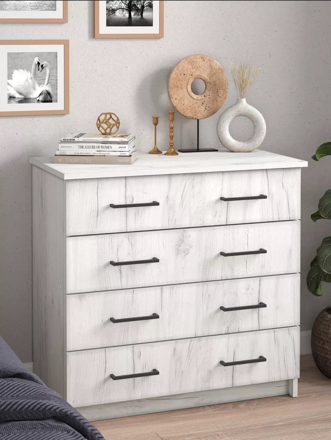 Комод Letto Mebel Malta, 75x40x72 см см, белый купить,NaN