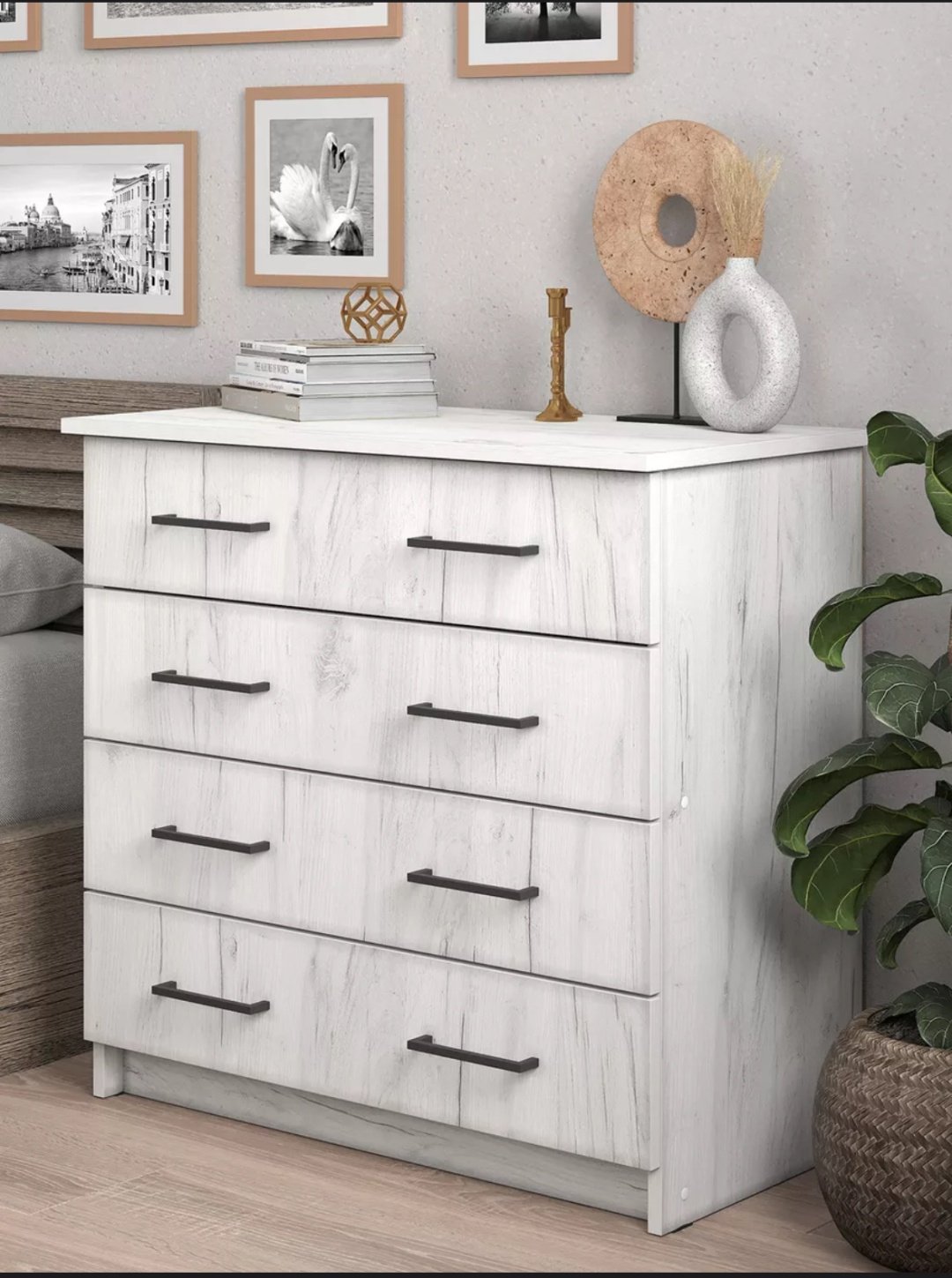Комод Letto Mebel Malta, 75x40x72 см см, белый купить,NaN