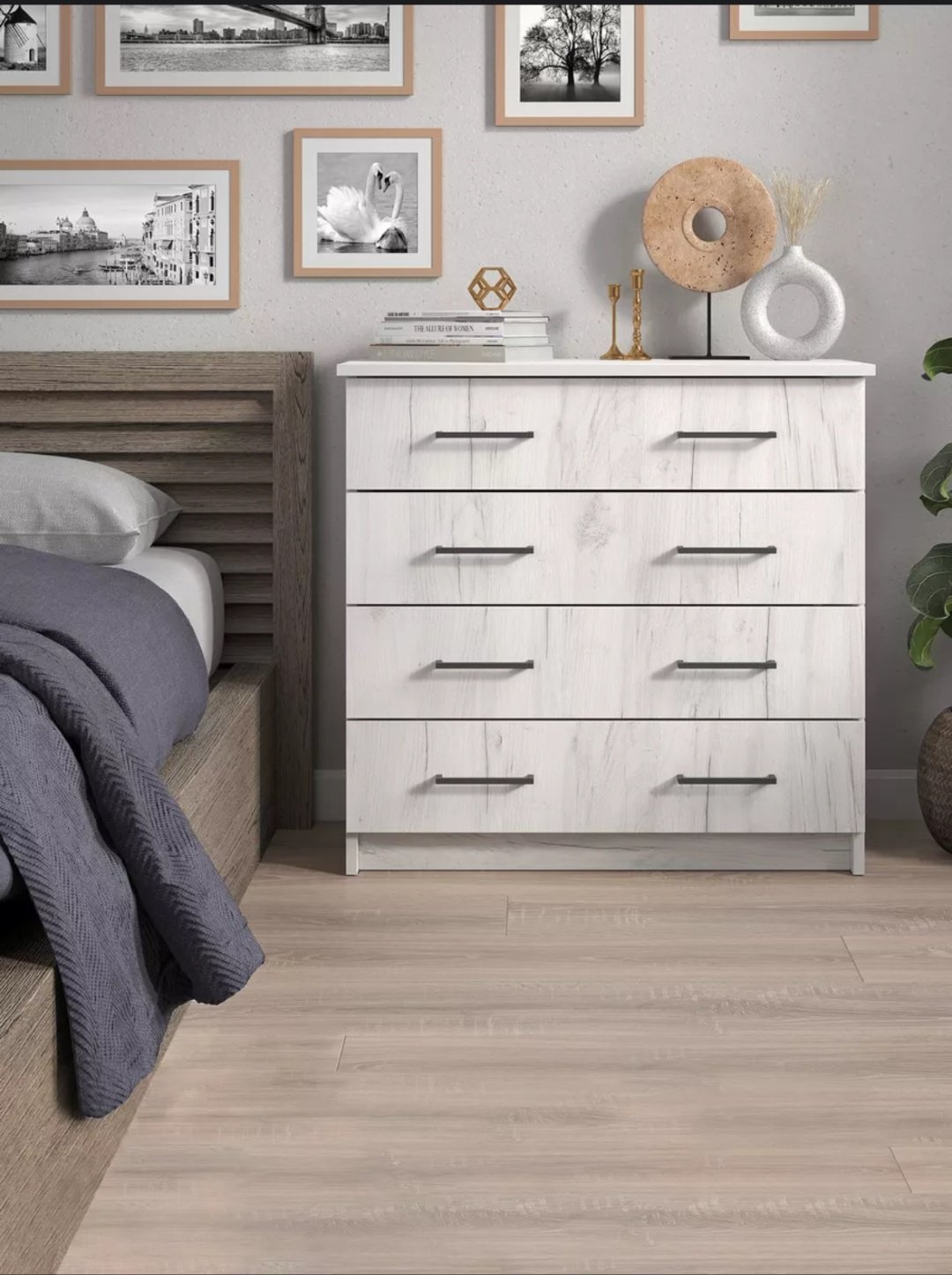 Комод Letto Mebel Malta, 75x40x72 см см, белый купить,NaN