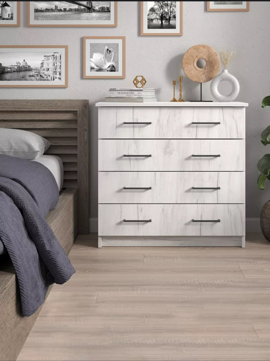 Комод Letto Mebel Malta, 75x40x72 см см, белый купить,NaN