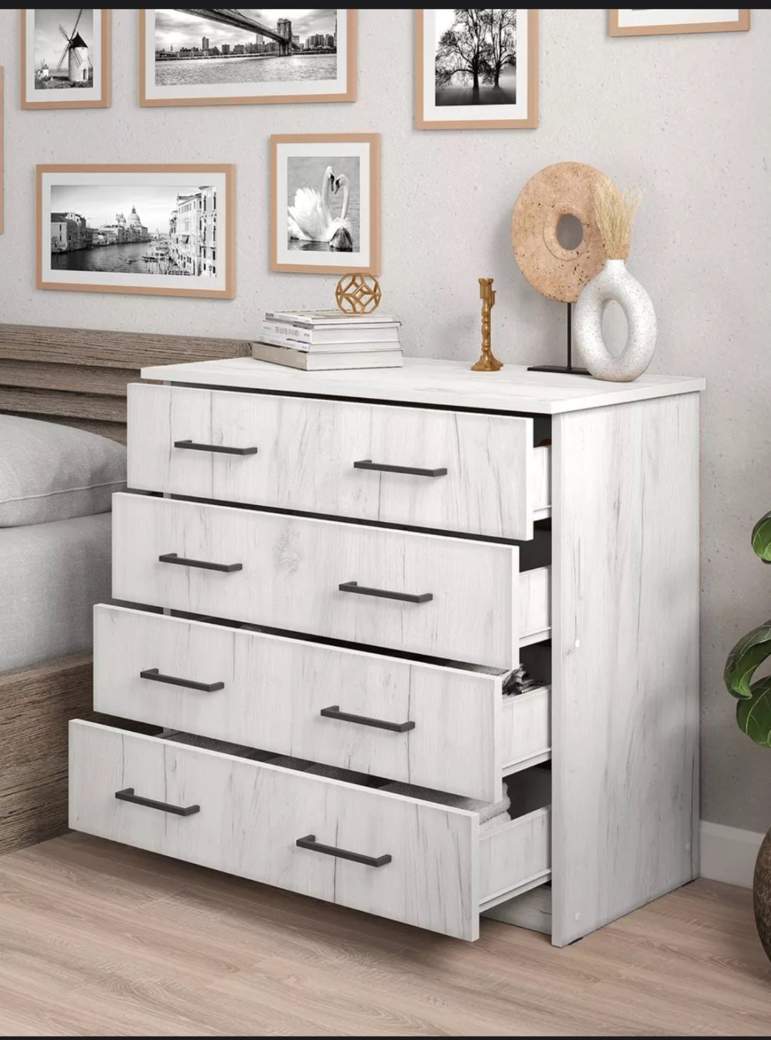 Комод Letto Mebel Malta, 75x40x72 см см, белый купить,NaN