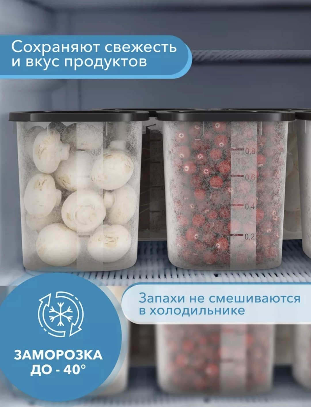 Good&amp;Good набор контейнеров 483961 12 шт, пластик купить,NaN