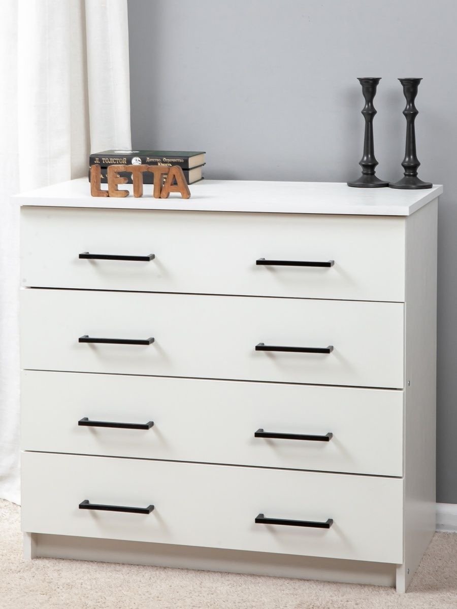 Комод Letto Mebel Malta Plus 101774514, 75x40x72 см, белый купить,NaN