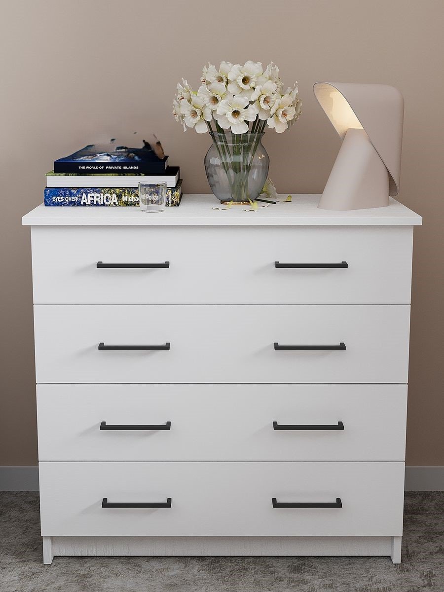 Комод Letta, 75x39.20x72 см, белый купить,NaN