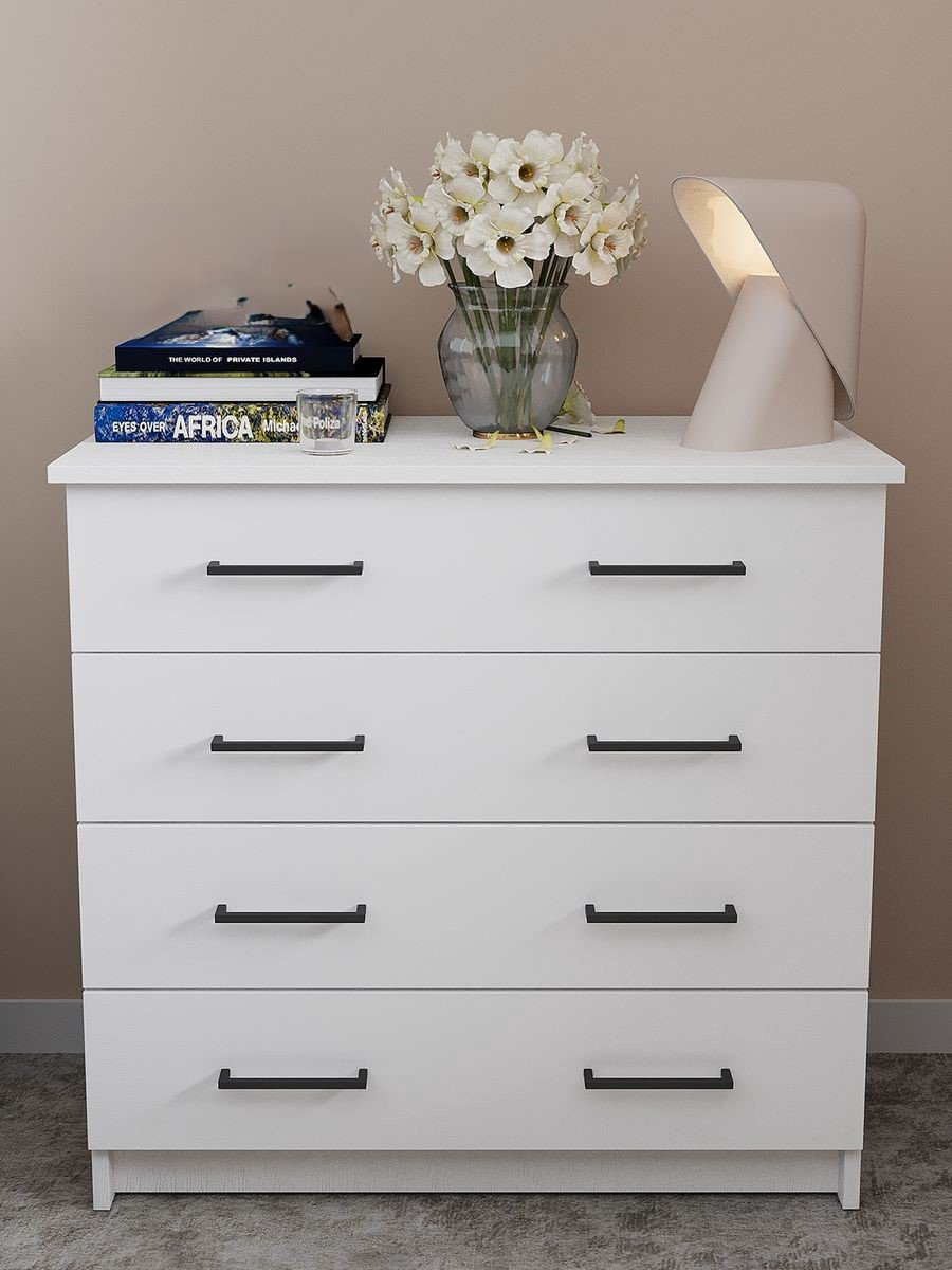 Комод Letta, 75x39.20x72 см, белый купить,NaN