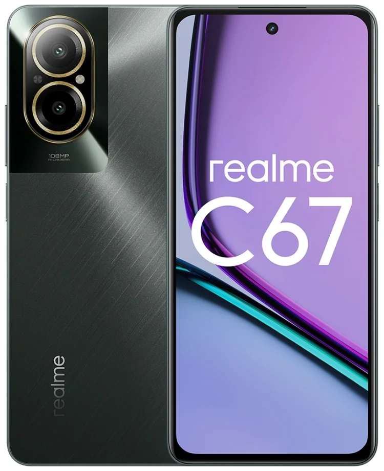 Смартфон Realme C67 4G 6/128Gb Black Rock + Подарок Наушники Realme Buds T01 White - ForteMarket Смартфон Realme C67 4G 6/128Gb Black Rock + Подарок Наушники Realme Buds T01 White купить,0