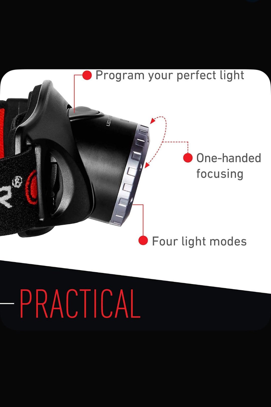 Фонарь Ledlenser 4029113729802 налобный черный